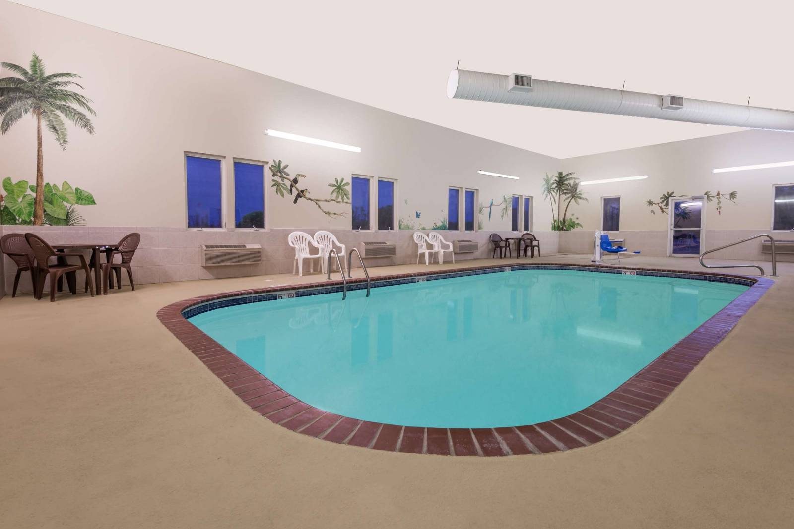 Enjoy the indoor pool during your stay in the Accessible Room